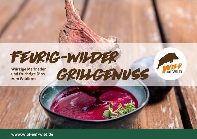 Die Broschüre "Feurig wilder Grillgenuss - Marinaden & Dips" erklärt die Zubereitung 12 außergewöhnlicher Soßen.