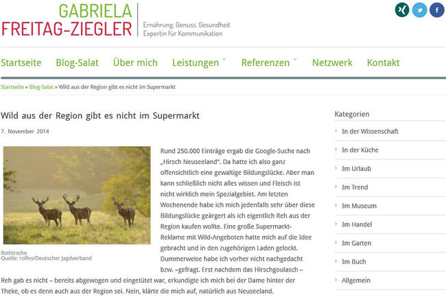 Screenshot Blog Gabriela Freitag-Ziegler