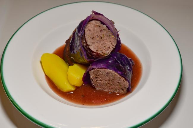 Rotkohl-Roulade