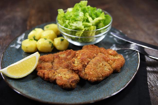 Rehschnitzel mit Parmesankruste