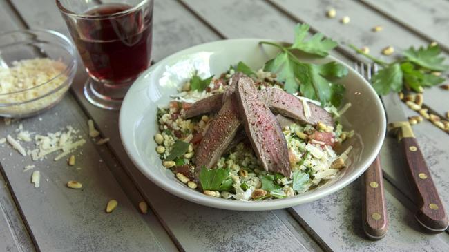 Salat mit Rehfilet