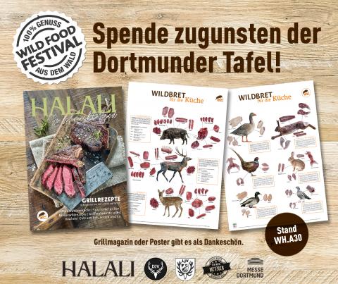 Im vergangenen Jahr haben die drei Partner an sechs Messetagen rund 8.000 Euro für die Dortmunder Tafel gesammelt. (Quelle: DJV)