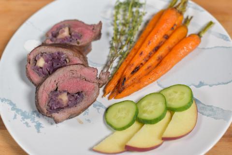 Gegrillte Rehroulade (Quelle: Kapuhs/DJV)