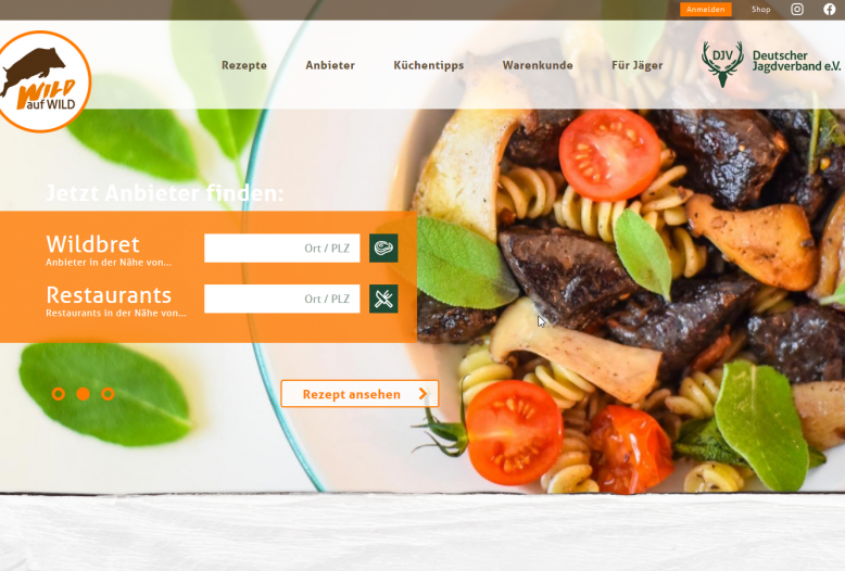 Die Internetpräsenz der Kampagne „Wild auf Wild“ (www.wild-auf-wild.de) hat ein neues Design erhalten.