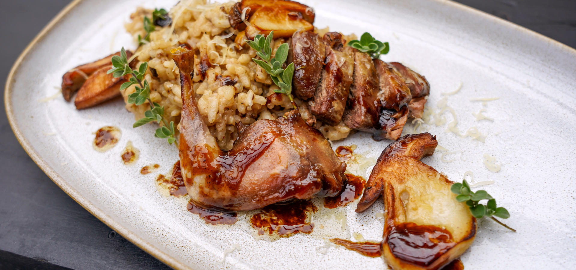 Steinpilzrisotto mit confierter Waldschnepfe | Deutscher Jagdverband